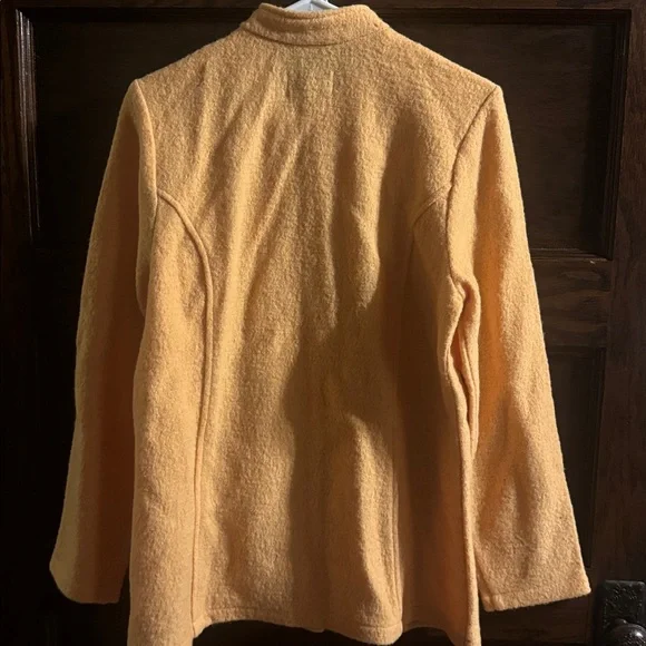 Norm Thompson Women's Orange 100% Wool Jacket, Size M - Picture 4 of 10